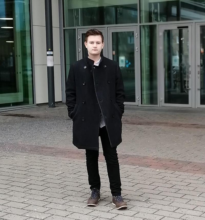 Anders Alhonpää kampuksella