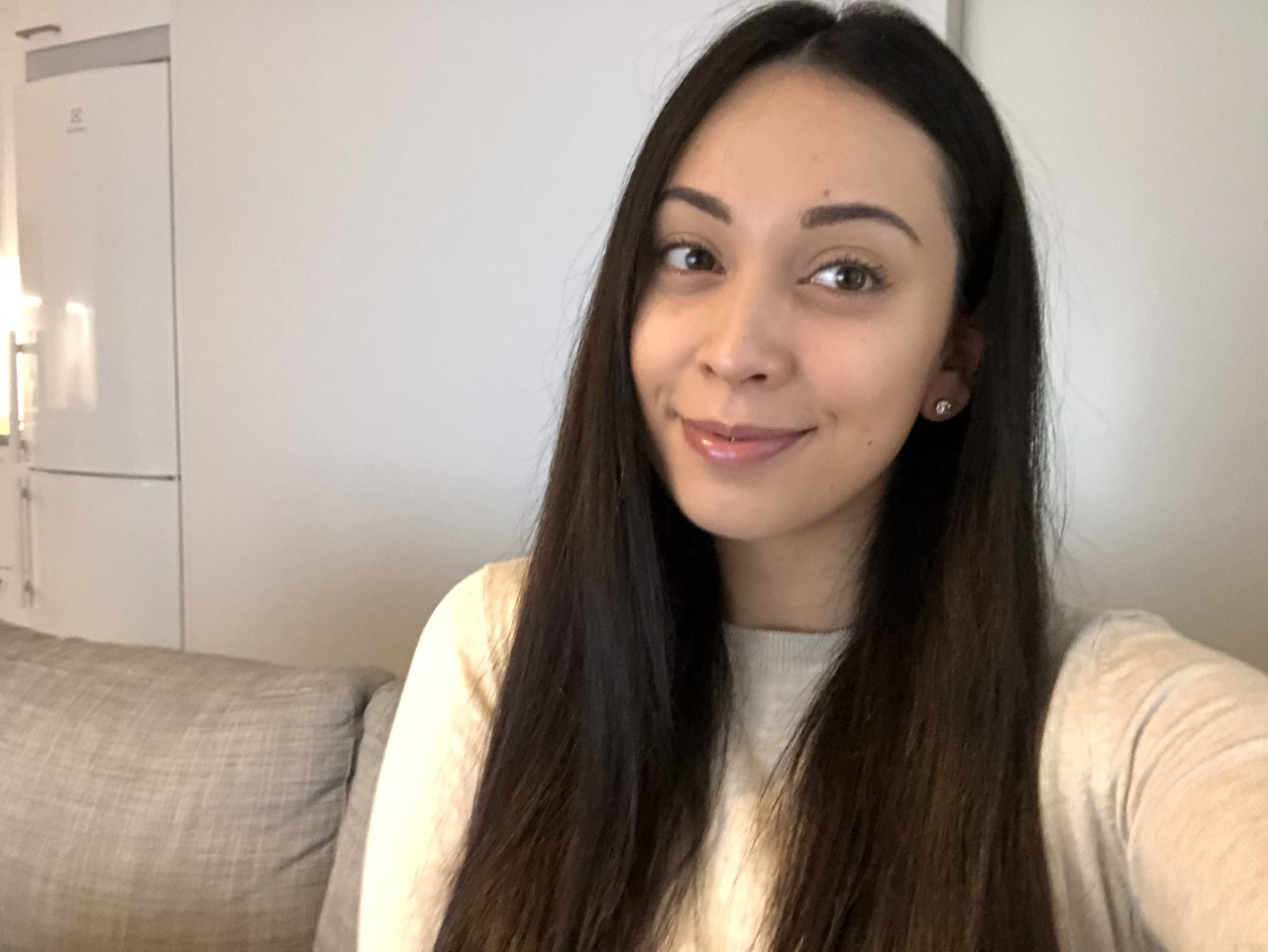 Jenni Sippola selfie-kuvassa.