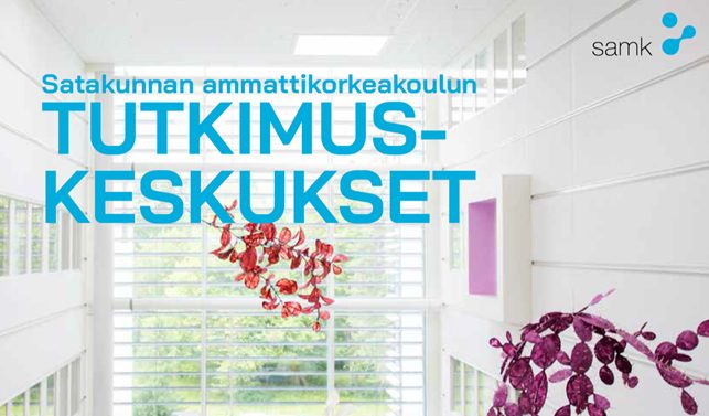 Esitteen kansikuva, näkymä Porin kampuksen Atrium-aulaan.