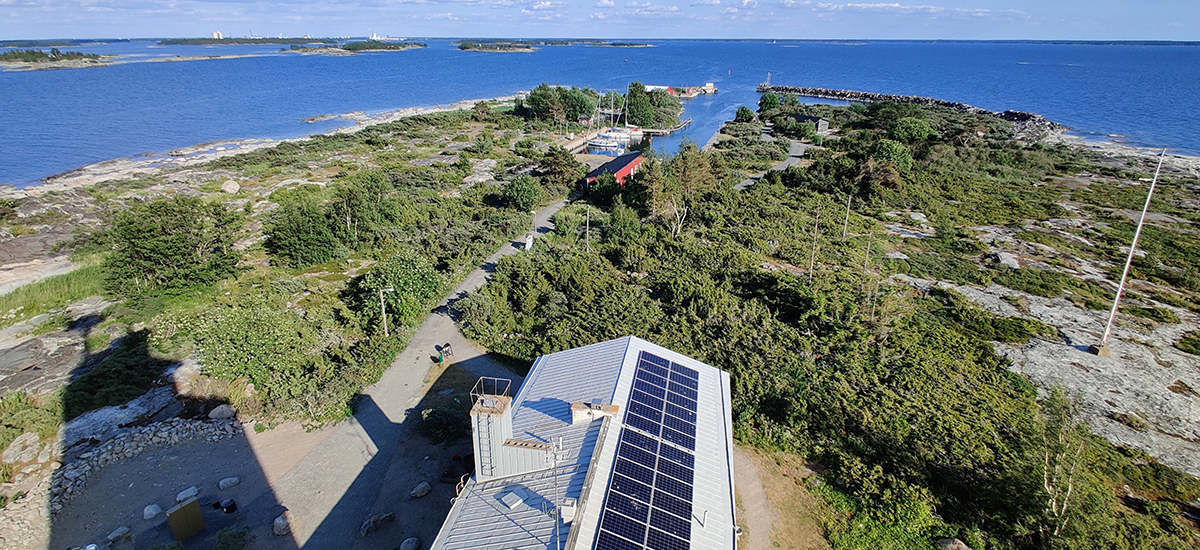 The view from Kylmäpihlaja lighthouse.
