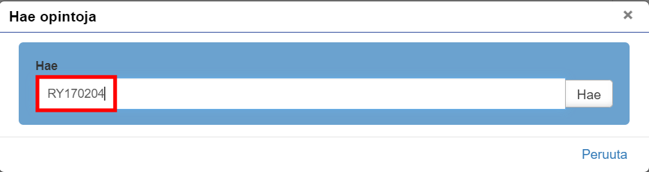 Lokissa valitaan myös opinnot, sekä ilmoittaudutaan opintojaksoille ja lukuvuodelle.