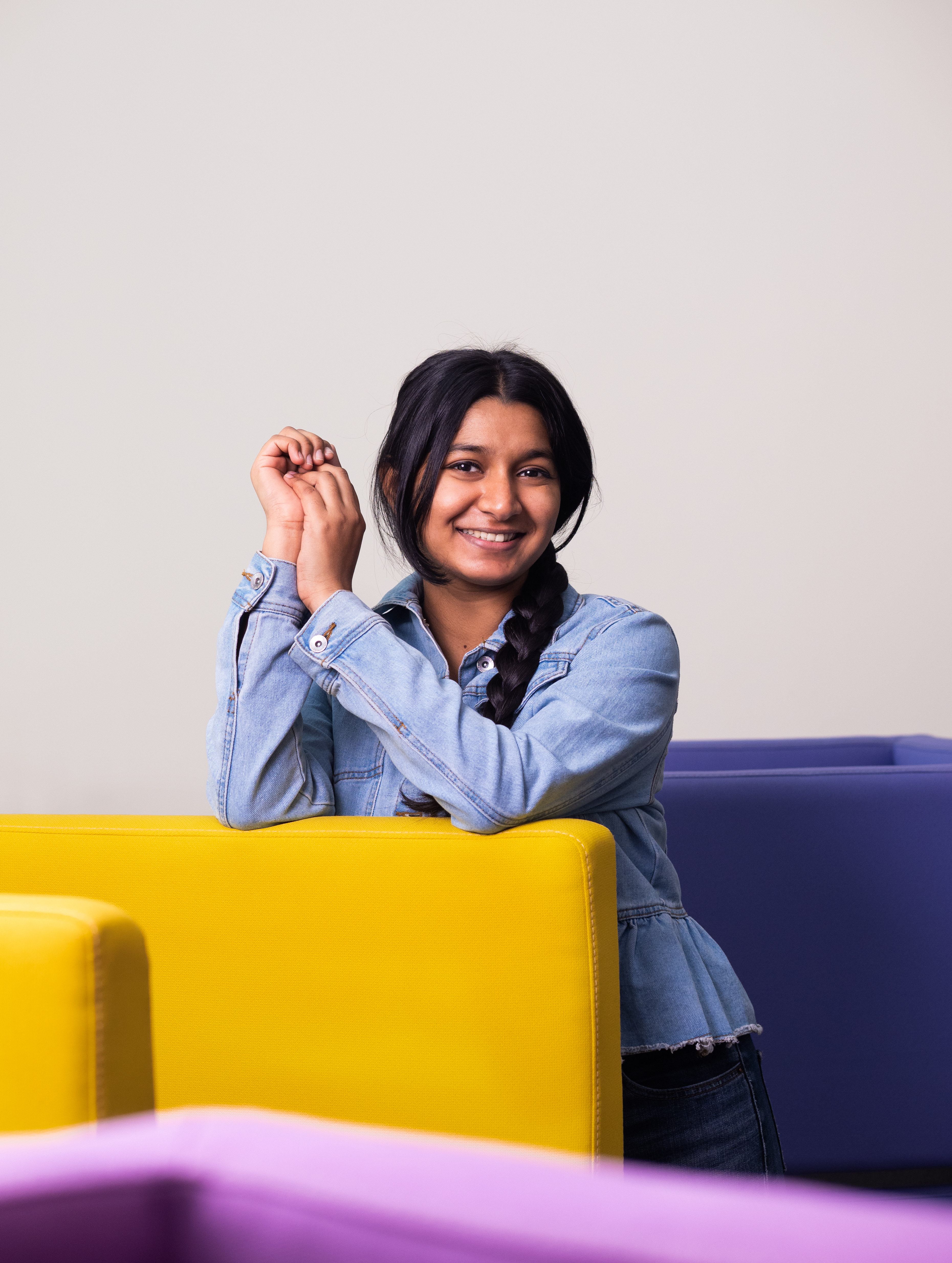 SAMK student on campus.