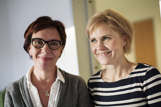Vanhustyön opettajat Päivi Kankaanranta ja Sari Teeri