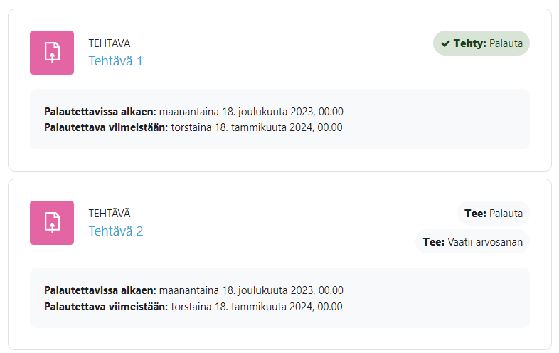Tämä on ohje edistymisen seurantaan Moodlessa. Ohjeessa kerrotaan, miten edistymisen seuranta Moodlessa toimii, mistä sen löytää ja mitä seurannan värit tarkoittavat.