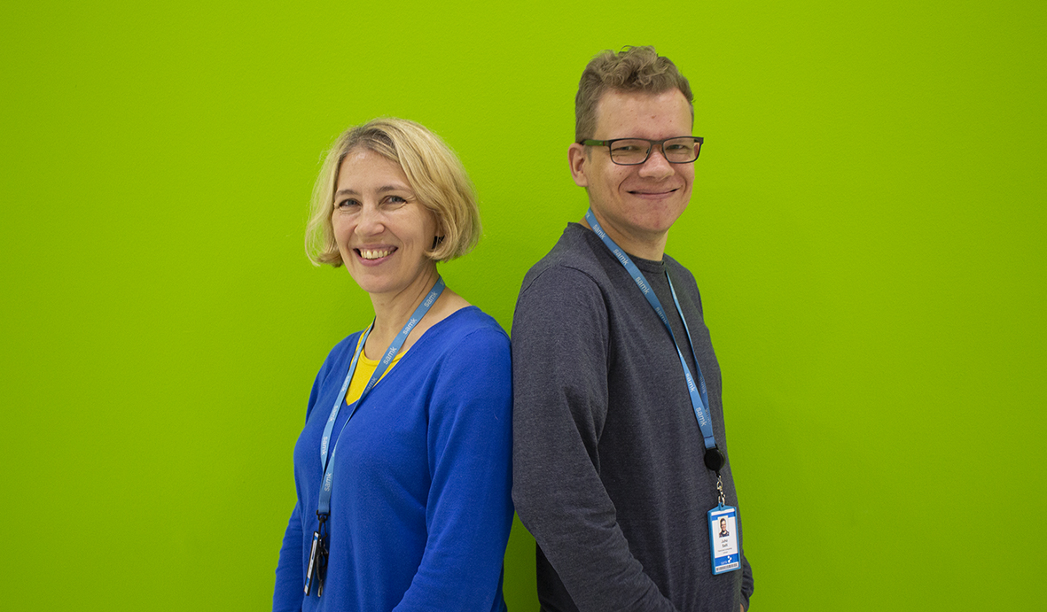 Anu Holm ja Juho Salli ovat järjestämässä Tekoäly ja terveysteknologia -tapahtumapäivää RoboAI-viikolla.