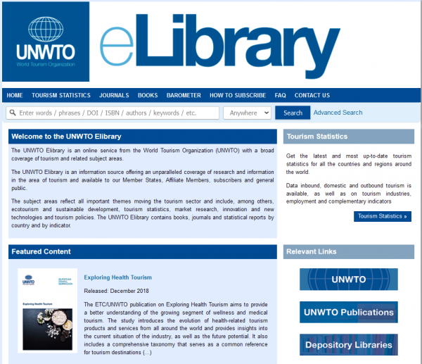 UNWTO eLibrary