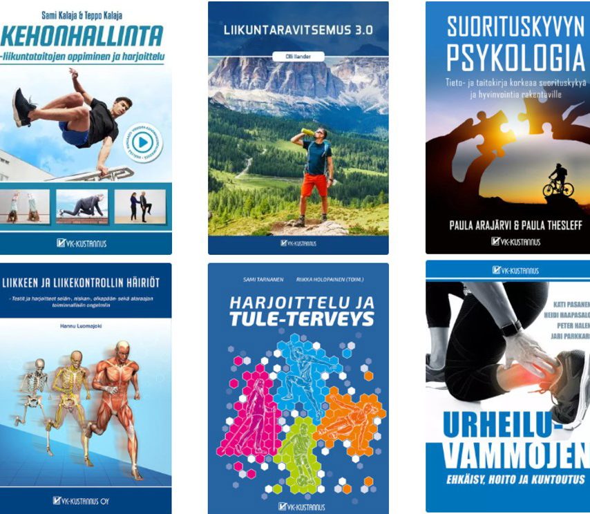 VK-kustannuksen kirjoja.