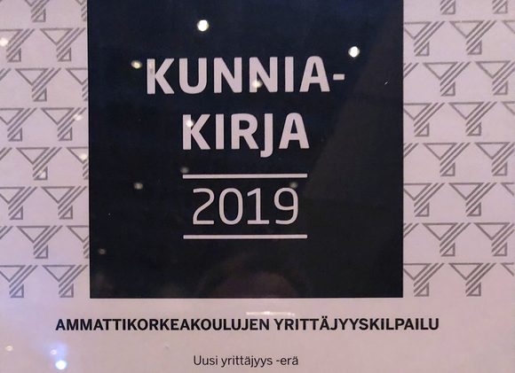 Kunniakirja SAMKille, Suomen Yrittäjien ja Arenen yrittajyyskilpailu (otsikko)