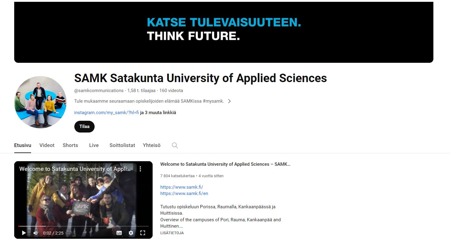 SAMKin Youtube-kanava.