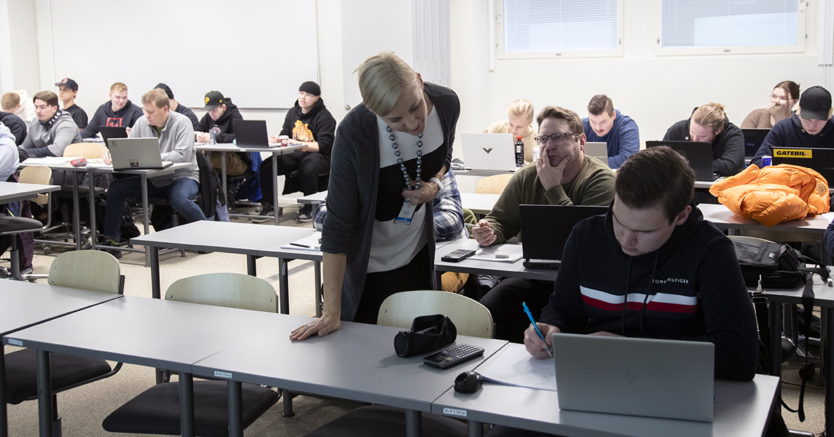 Syksyllä haussa olevat koulutukset alkavat vuoden 2026 alussa. Arkistokuvassa opiskelutilanne Porin kampukselta.