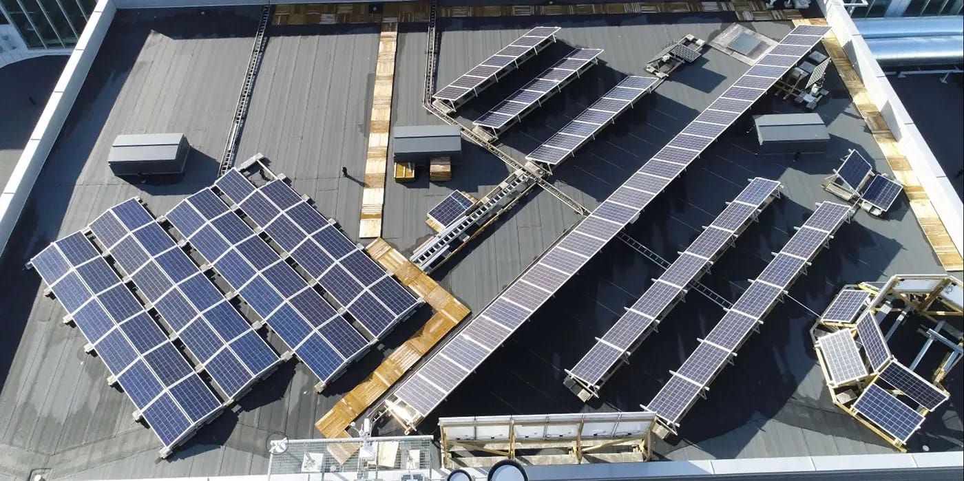 Solar panels.