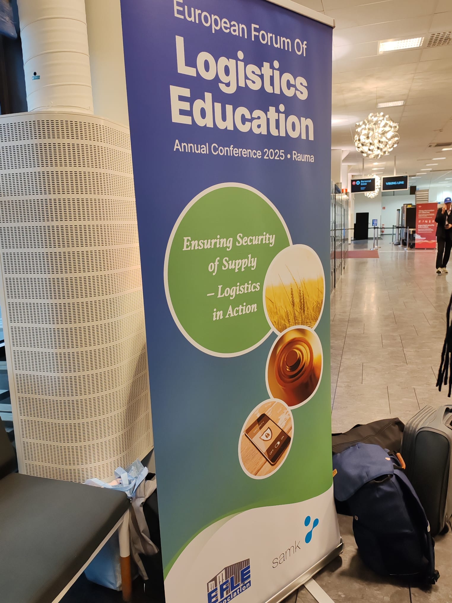 A poster that reads the international EFLE – European Forum of Logistics Education Conference