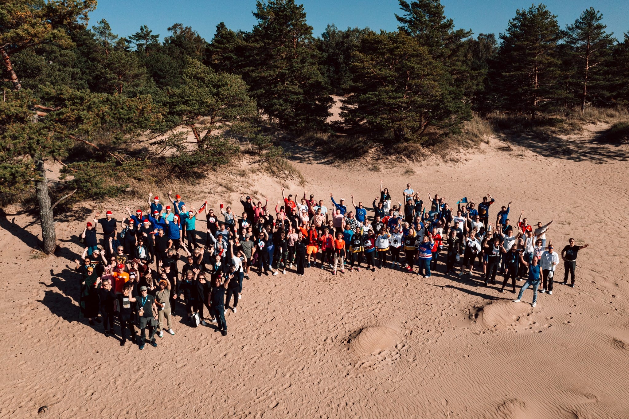 LähiTapiola Länsi-Suomen henkilöstöä Yyterissä.
