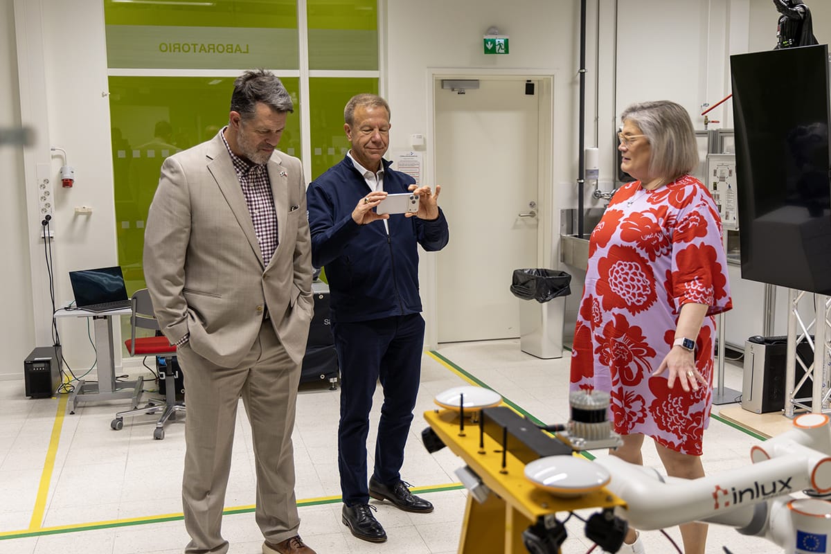 International space industry guests visited Pori.