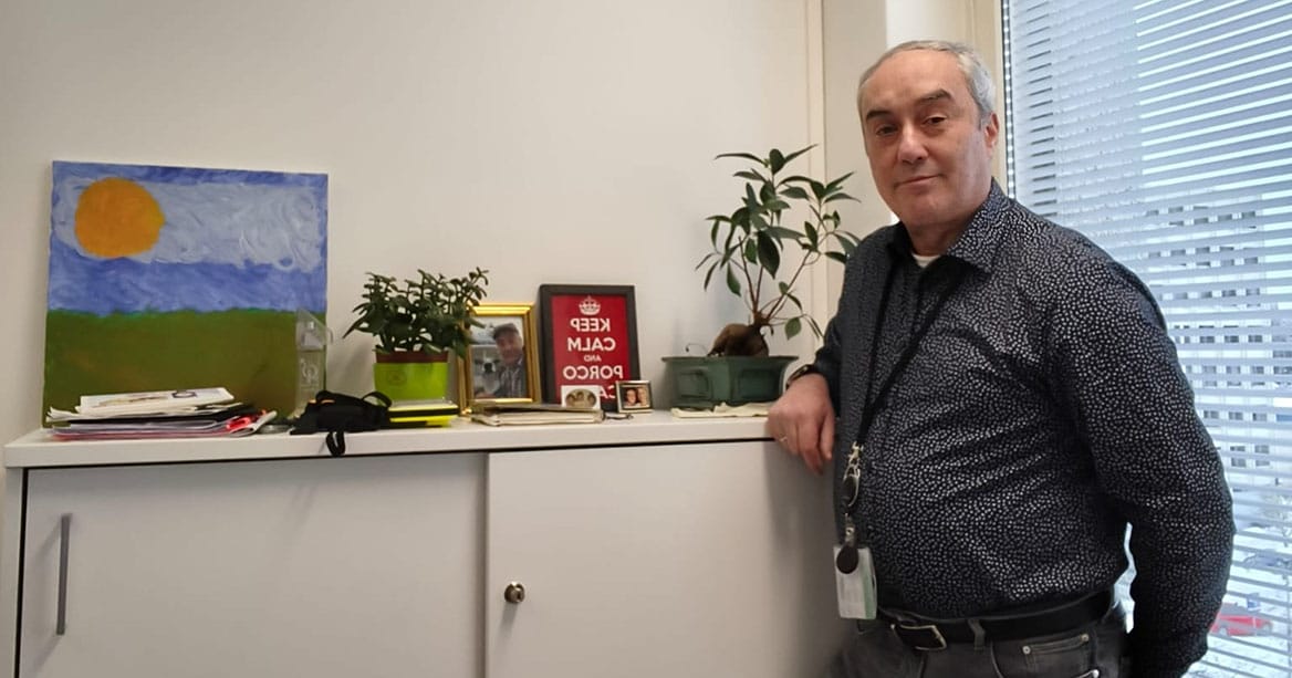 Liiketalous oli selvä valinta ja nykyään Ennio Zuccaro työskentelee isännöitsijänä TA-asunnoilla.
