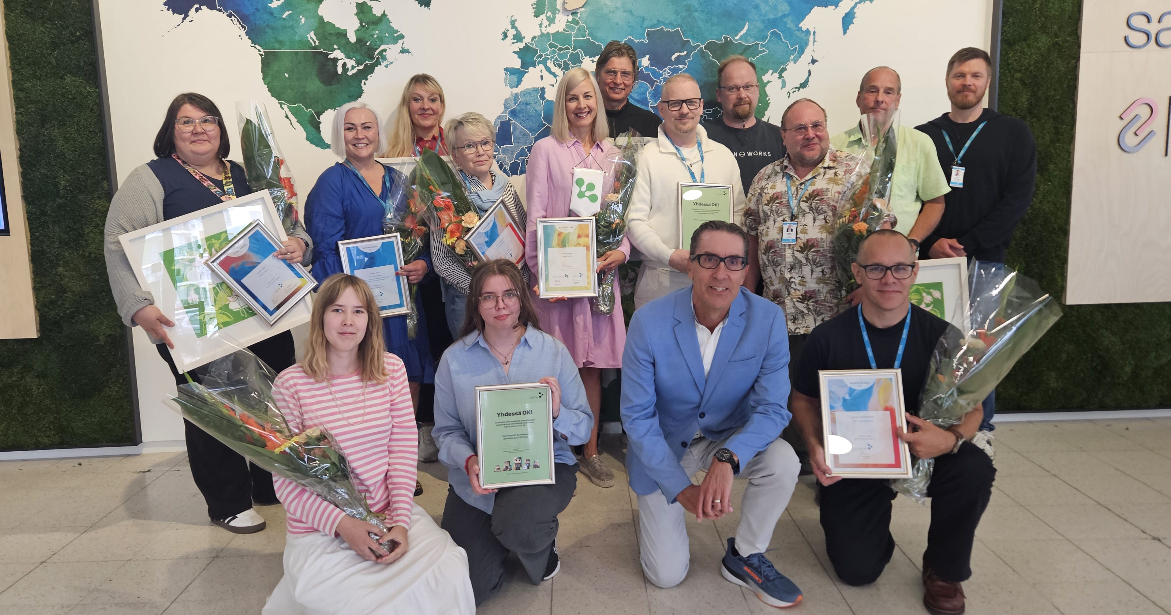 Distinguished SAMK employees were awarded at the Staff Day.