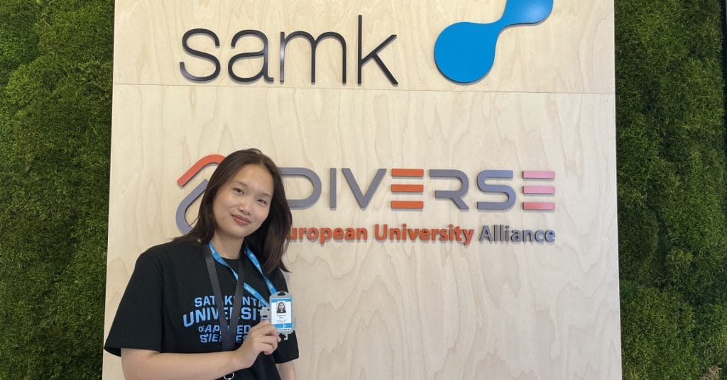 Le enjoyed her internship at SAMK Communication Services.